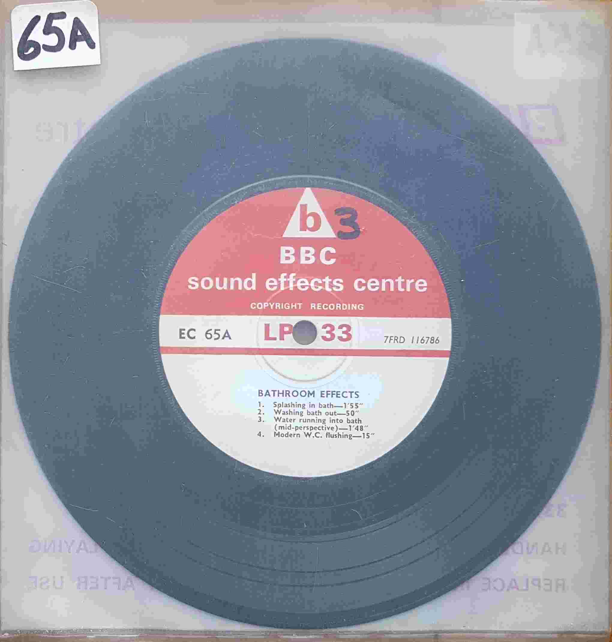 Picture of EC 65A Bathroom effects by artist Not registered from the BBC records and Tapes library